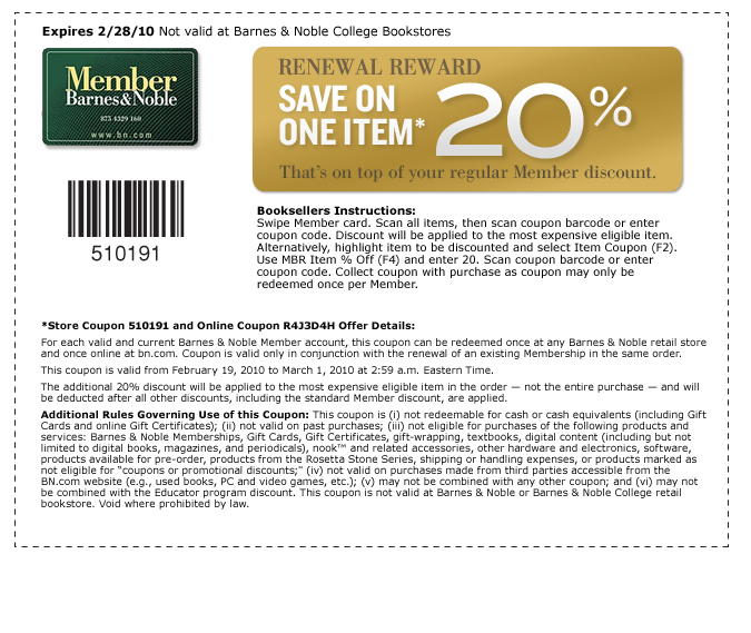 Barnes And Noble Promo Code June 2018