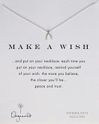 Product Image. Title: Make A Wish Wishbone Necklace, 18" Silver