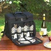 Product Image. Title: Rolling Picnic Cooler for Four