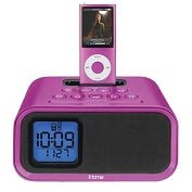 Product Image. Title: IPod Dock w/Dual Alarm Pink