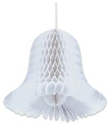Product Image. Title: Honeycomb Bells 11" 2/Pkg-White
