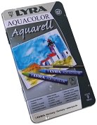 Product Image. Title: Lyra Aquacolor Watersoluble Crayons 12/Pkg