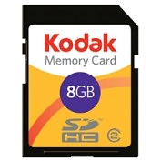 Product Image. Title: Lexar Media 8GB KODAK Secure Digital High Capacity (SDHC) Card