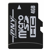 Product Image. Title: PNY 4GB microSDHC Card
