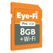 Product Image. Title: Eye-Fi Pro X2 Wireless 8GB SDHC Memory Card