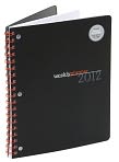 Book Cover Image. Title: 2012 Weekly Planner 8x10 Black Basic Engagement Calendar, Author: by   Barnes & Noble