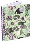Book Cover Image. Title: 2012 Weekly Planner 6x8 Elephants Spiral Engagement Calendar, Author: by   Barnes & Noble