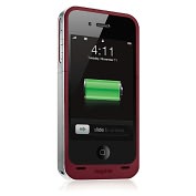 Product Image. Title: Mophie Juice Pack Air Rechargeable Battery Case for iPhone 4 - Red