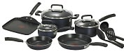 Product Image. Title: T-fal� C109SC64 Signature Total Non-Stick 12-piece Cookware Set, Blue