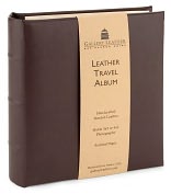 Product Image. Title: Brown Leather Travel Photo Album