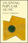 Studying Popular Music by Richard Middleton: Book Cover