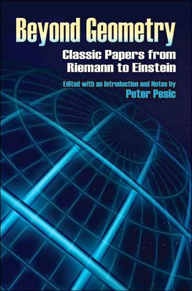PesicCover The cover of Pesics Beyond Geometry, depicting a Euclidean plane projected upon a sphere.
