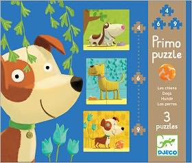 Djeco Dogs 3 Puzzles