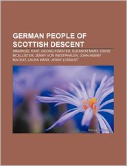German People of Scottish Descent: Immanuel Kant, Georg 