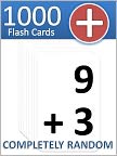 Book Cover Image. Title: 1000 Addition Flash Cards, Author:   FatMath
