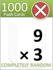 Book Cover Image. Title: 1000 Multiplication Flash Cards, Author:   FatMath