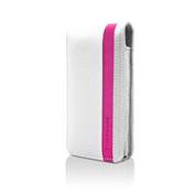 Product Image. Title: Accent Case for iPhone 4 in White and Pink