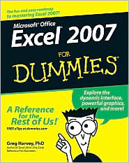 Excel 2007 For Dummies by Greg Harvey PhD: Book Cover