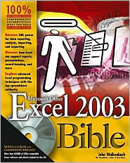 Excel 2003 Bible by John Walkenbach: Book Cover