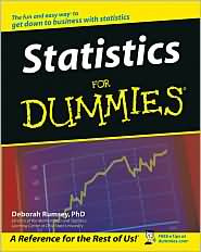 Statistics for Dummies by Deborah Rumsey: Book Cover