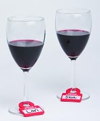 Product Image. Title: Drink Notes Wine Glass Markers