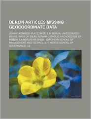 Berlin Articles Missing Geocoordinate Data: John-F-Kennedy-