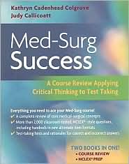 Med-Surg Success by Kathryn Colgrove: Book Cover