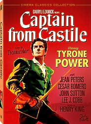 Captain from Castile with Tyrone Power: DVD Cover