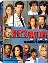 Grey's Anatomy - Season 3 with Ellen Pompeo: DVD Cover