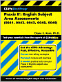 Book Cover Image. Title: CliffsTestPrep Praxis II: English Subject Area Assessments (0041, 0042, 0043, 0048, 0049), Author: by Diane E. Kern