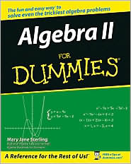 Algebra II For Dummies by Mary Jane Sterling: Book Cover