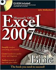 Excel 2007 Bible by John Walkenbach: Book Cover