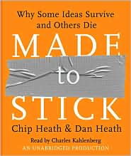 Made to Stick by Chip Heath: CD Audiobook Cover