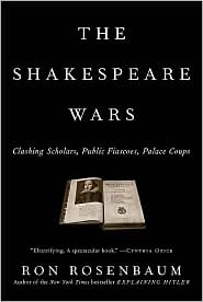 Shakespeare Wars by Ron Rosenbaum: Book Cover