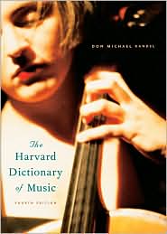 The Harvard Dictionary of Music by Don Randel: Book Cover