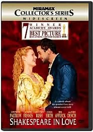Shakespeare in Love with Joseph Fiennes: DVD Cover