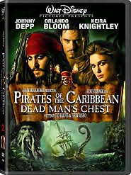 Pirates of the Caribbean - Dead Man's Chest with Johnny Depp: DVD Cover