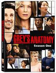 Grey's Anatomy - Season 1 with Ellen Pompeo: DVD Cover