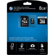 Product Image. Title: HP 8 GB MicroSD High Capacity (microSDHC) - 1 Card