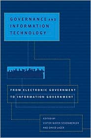 Governance and Information Technology by Viktor Mayer-Schonberger: Book Cover