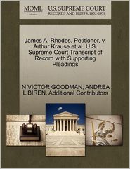 James A. Rhodes, Petitioner, V. Arthur Krause Et Al. U.S. 