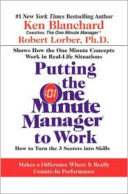 Putting the One Minute Manager to Work by Ken Blanchard: Book Cover
