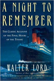 A Night to Remember by Walter Lord: Book Cover