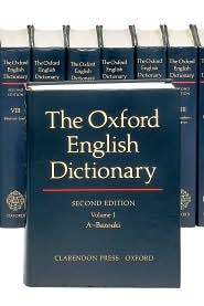 The Oxford English Dictionary (20 Volume Set) by J. A. Simpson: Book Cover