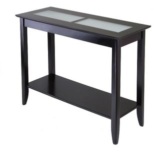 Winsome Syrah Console Table with Frosted Glass