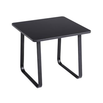 Safco 7992BL Black Forge Collection Corner Table