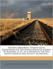 Pastor's Memorial: Twenty-fifth Anniversary Of The 