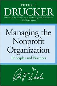 Managing the Nonprofit Organization by Peter F. Drucker: Book Cover