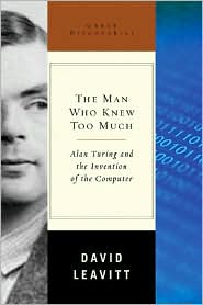 Man Who Knew Too Much by David Leavitt: Book Cover