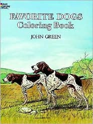 Favorite Dogs Coloring Book by John M. Green: Book Cover